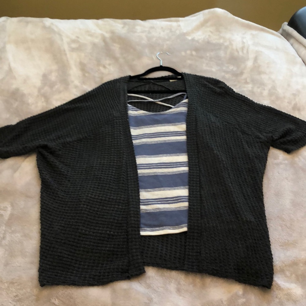 Cardigan tank top set